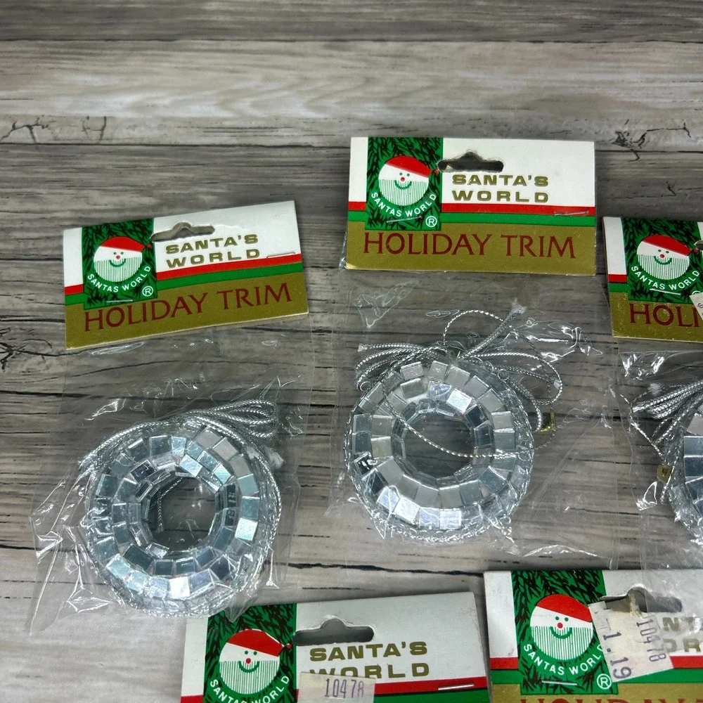 Vintage Kurt Adler Santa's World Holiday Trim Christmas Tree Ornaments Lot Shiny